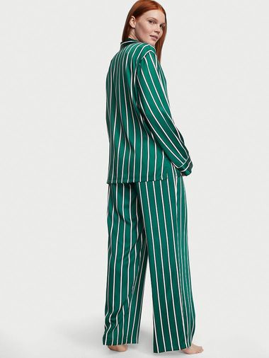 Pijama-Pantalon-de-Satin-Verde-Victoria-s-Secret